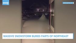 Massive Snowstorm Buries Parts of The Northeast News Clip