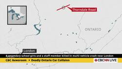 4 teens, 1 man killed in multi-vehicle crash near London, Ont. News Clip