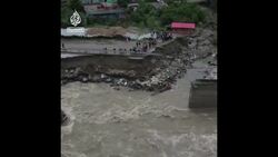 Drone video shows destruction caused by floods in India News Clip