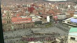 CLEAN : Demonstrators in Bolivia's La Paz protest against political crisis News Clip