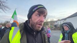 Protestors blames gardai for scuffles outside asylum-seeker hotel News Clip