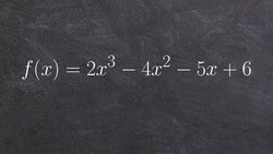 Applying descartes rule of signs to determine the number or real positive & negative zeros Instructional Video