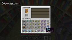 Minecraft Tutorial: How to enchant bows in Minecraft Instructional Video