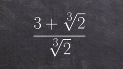 Rationalize the denominator with cube root of a number Instructional Video