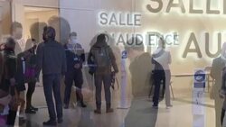 CLEAN : Courtoom arrivals as 2015 Paris attacker prepares to take the stand News Clip