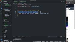 Next.js from Development to Deployment - Search API Route Instructional Video