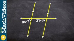 Solving for your missing variable using corresponding angles ex 16 Instructional Video