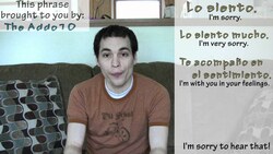 How to say "I'm sorry to hear that!" in Spanish (Día 75) Instructional Video