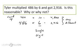Assessing the Reasonableness of Multiplication Using Rounding Instructional Video