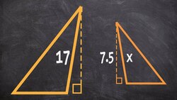 How to use the altitude of similar triangles to find the missing length Instructional Video