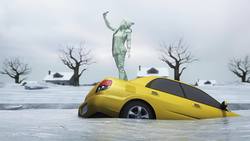 Woman Takes Selfie On Top of Her Sinking Car on Frozen River Instructional Video