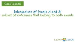 Describing the Intersection of Two Events Instructional Video