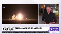 NASA's Mightiest Moon Rocket Lifts Off 50 Years After Apollo News Clip