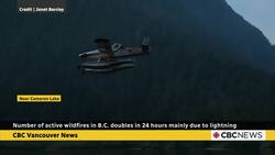 B.C.’s active wildfires more than double within 24 hours News Clip