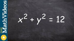 Learn how to graph the equation of a circle with the center at the origin Instructional Video