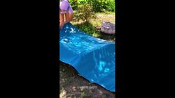 OMG! WE BUILT A GIANT POOL IN OUR BACKYARD #shorts Instructional Video