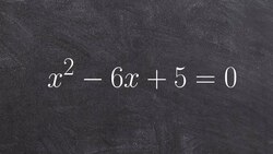 Solving a quadratic by factoring a trinomial when a is equal to one Instructional Video