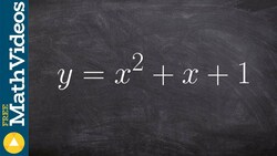 Completing the square with fractions to find the vertex Instructional Video