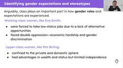 Contextualising gender expectations in ‘An Inspector Calls' Instructional Video