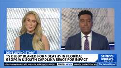 Tropical Storm Debby blamed for at least 4 deaths as storm slams Florida News Clip