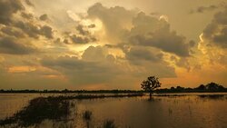 Time Lapse-Multi Colored Sunset Stock Footage