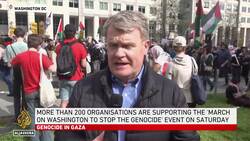 Palestinian solidarity protest in Washington draws thousands despite crackdown News Clip