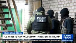 ICE arrests man accused of threatening to assassinate Trump News Clip