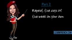 The French Days of the Week Instructional Video