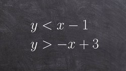 Graphing a system of two inequalities in slope intercept form Instructional Video
