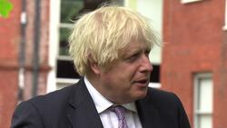 Boris Johnson and Home Secretary visit Surrey Police HQ News Clip