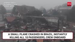 Brazil Plane Piloted By Top Businessman Crashes In Tourist City; 10 Killed | Watch Instructional Video
