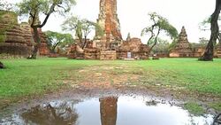 Ayuthaya Historical Park Stock Footage