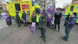 Ambulance workers strike in Bristol News Clip