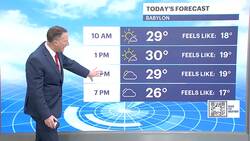 BITTER BLAST: Cold weather continues with a gusty wind; warmer weather on the way for Long Island News Clip