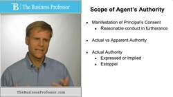 Scope of Agent's Authority Instructional Video