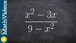 How to label the discontinuities and domain of rational function Instructional Video