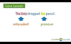 Ensuring Pronoun Antecedent Agreement Instructional Video