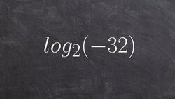 Math tutorial for evaluating a logarithmic expression when undefined Instructional Video