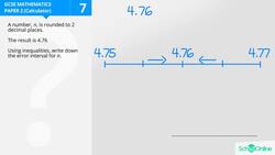GCSE Secondary Maths Age 13-17 - Number: Upper & Lower Bounds - Explained Instructional Video
