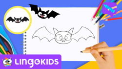 How to Draw a Bat Instructional Video