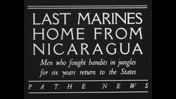 US Marines return home from Nicaragua News Clip