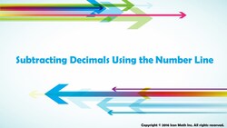 Subtracting Decimals Using the Number Line Instructional Video