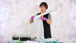 How to Do Pole Wrapping Tie Dyeing Instructional Video