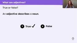Introducing adjectives to describe people who help us Instructional Video