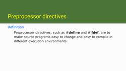 Learn and Master C Programming - Section Overview - Preprocessor Directives Instructional Video