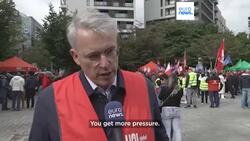 Essential workers of Europe converge on Brussels for demo over labour conditions Instructional Video