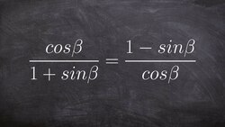 Verify an identity by multiplying by the conjugate Instructional Video