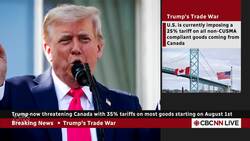 Trump now threatening Canada with 35% tariffs on most goods |Waterman| |1000| News Clip