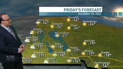 Riley Laychuk's Manitoba forecast for Friday, Dec. 20, 2024 News Clip