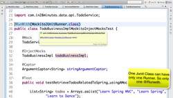 Mockito Tutorial: Learn mocking with 25 Junit Examples - Step 11: Mockito Junit Rule Instructional Video